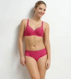 Soutien-gorge emboîtant en microfibre et tulle Framboise Generous