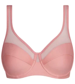 Soutien-gorge emboîtant en microfibre et tulle Rose Generous