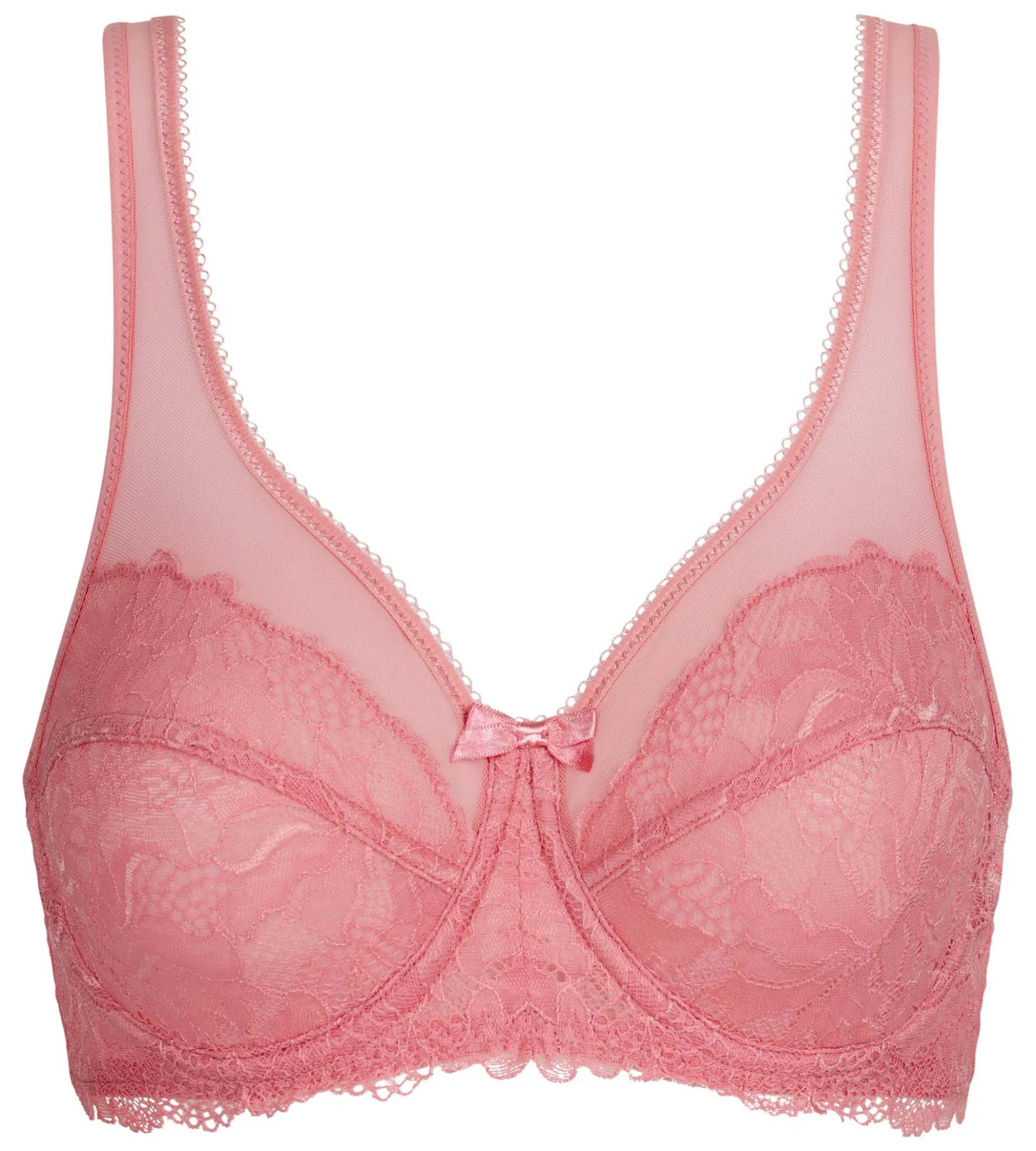 Soutien-gorge emboîtant rose en dentelle Generous Essentiel