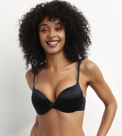 Soutien-gorge femme push-up microfibre Noir Dim Comfort Collection