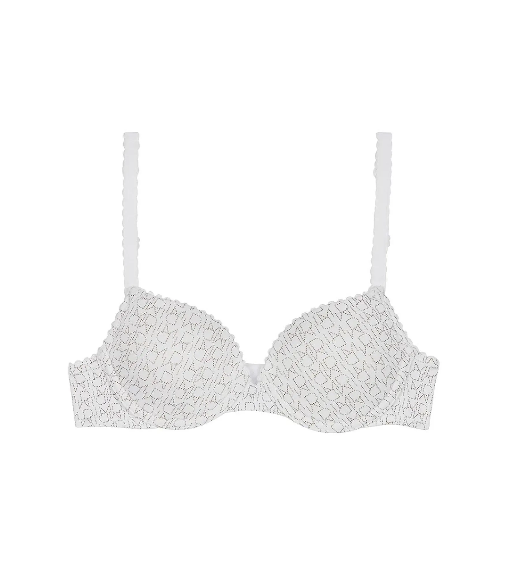 Soutien-gorge fille à armatures blanc imprimé logo Dim Touch