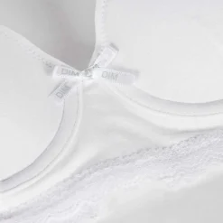 Soutien-gorge fille à coques moulées en coton stretch Blanc Dim Trendy