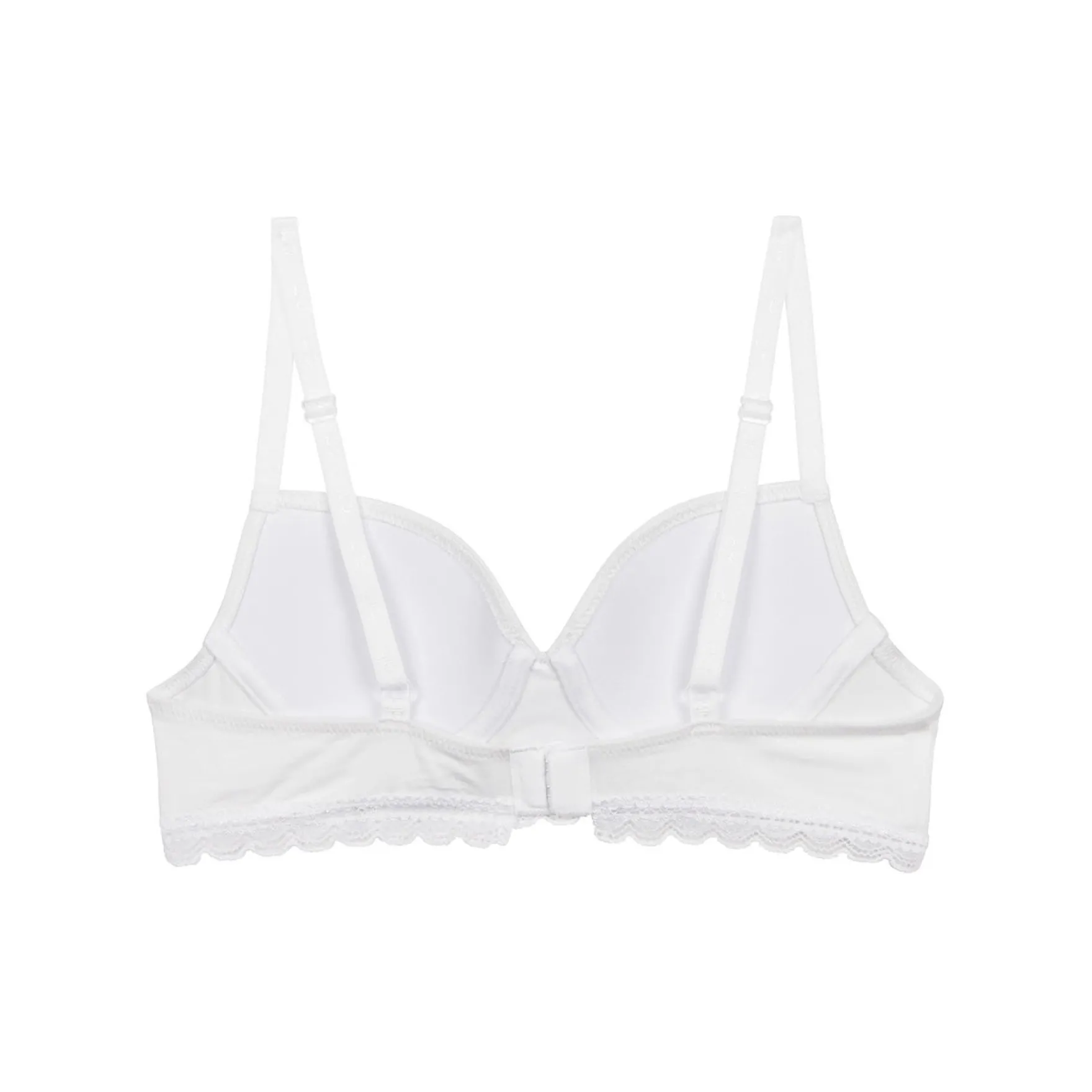 Soutien-gorge fille à coques moulées en coton stretch Blanc Dim Trendy