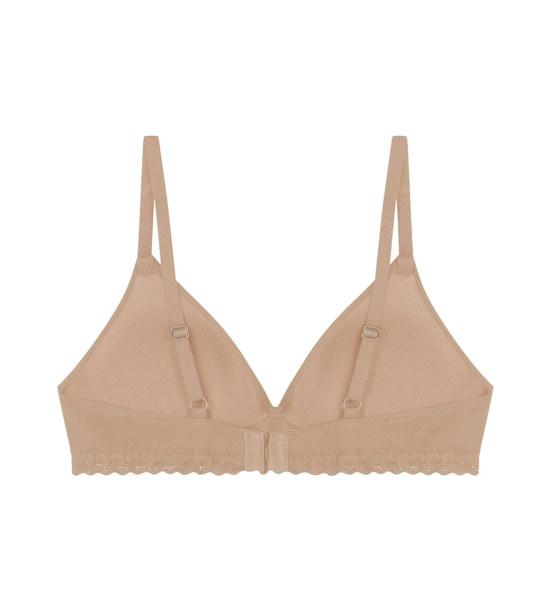 Soutien-gorge fille sans armature microfibre et dentelle Nude Daily