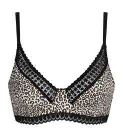 Soutien-gorge foulard à armatures en microfibre léopard Daily Micro