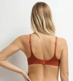 Soutien-gorge foulard à armatures en microfibre brun Body Touch