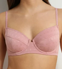 Soutien-gorge full cup en microfibre Rose à fleurs Cosy Time
