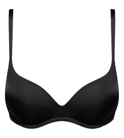 Soutien-Gorge Noir Push-Up en microfibre sans armatures InvisiFree