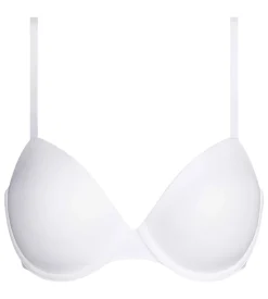Soutien-gorge paddé à armatures en microfibre Blanc Dim Invisible