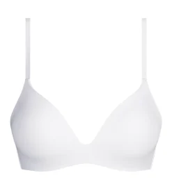 Soutien-gorge paddé sans armature en microfibre Blanc Dim Invisible