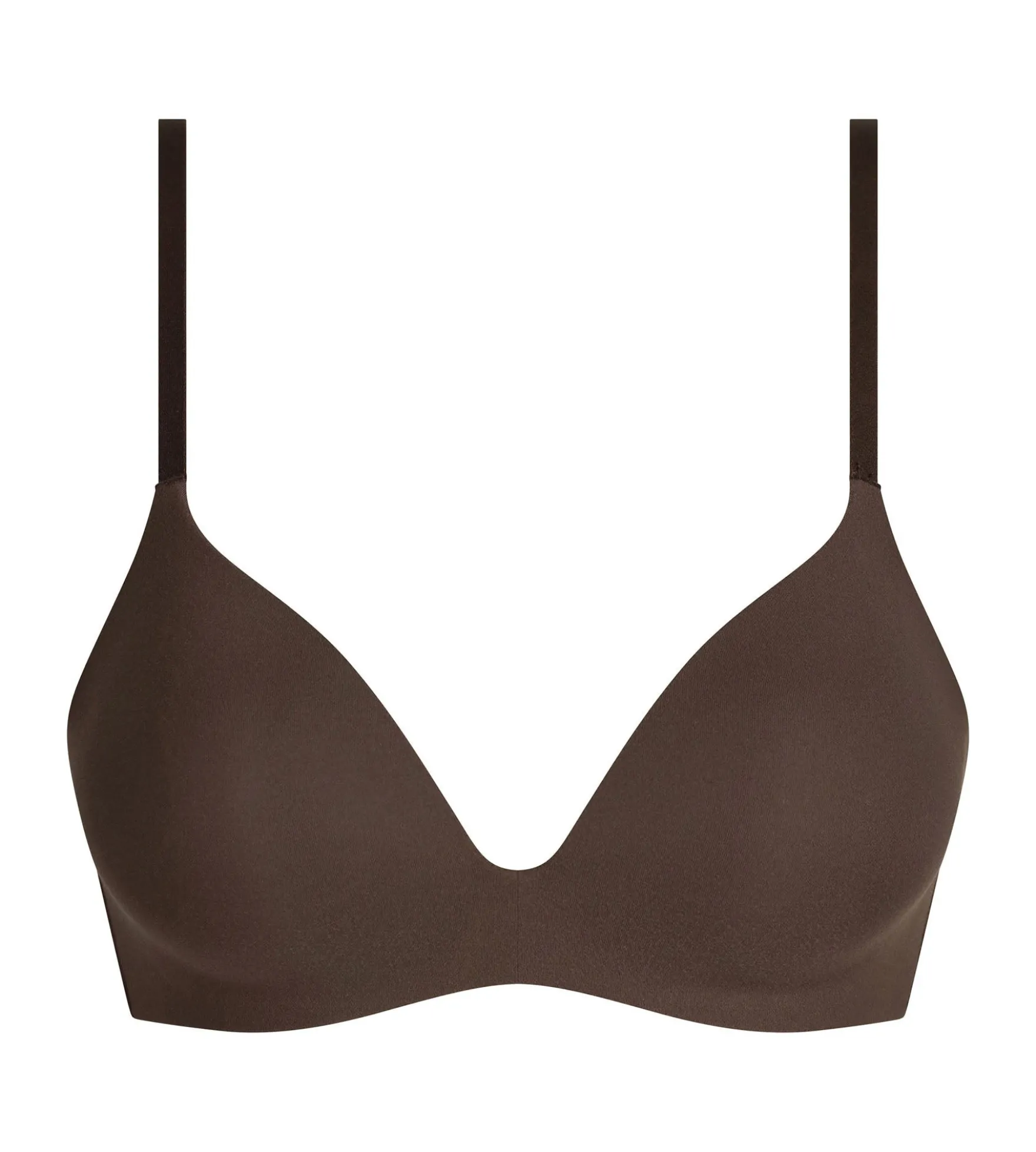 Soutien-gorge paddé sans armature en microfibre Brun Dim Invisible
