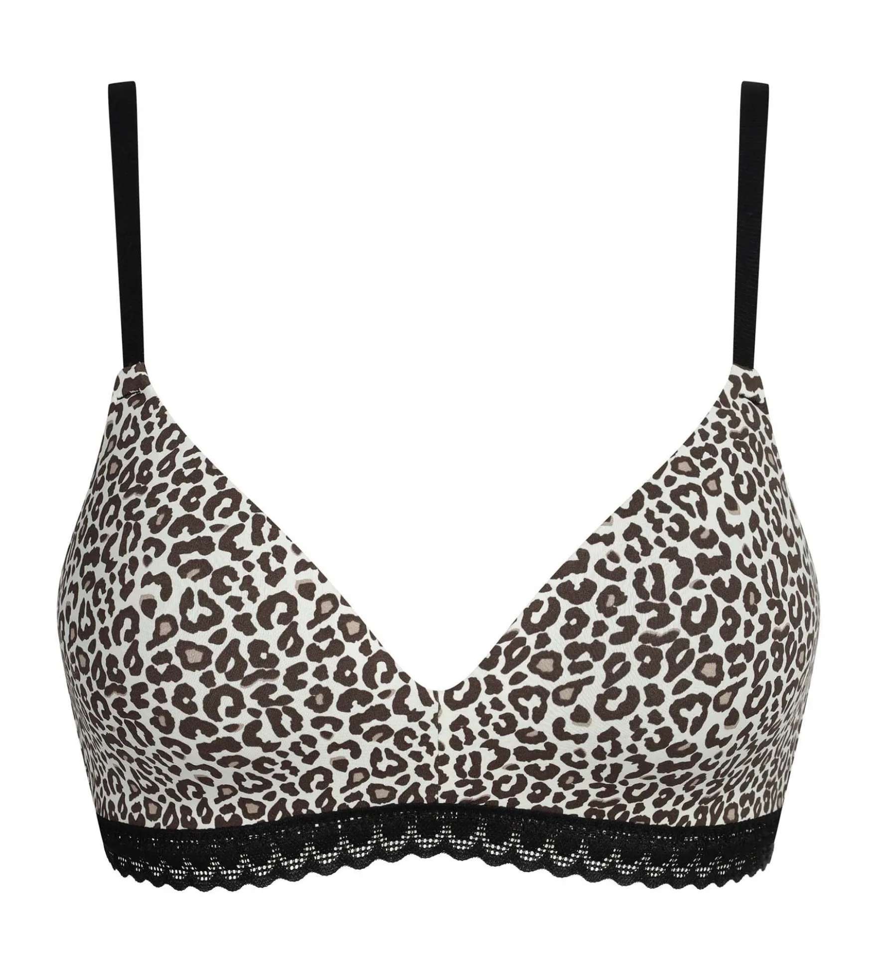 Soutien-gorge paddé sans armatures en microfibre léopard Dim Daily Micro