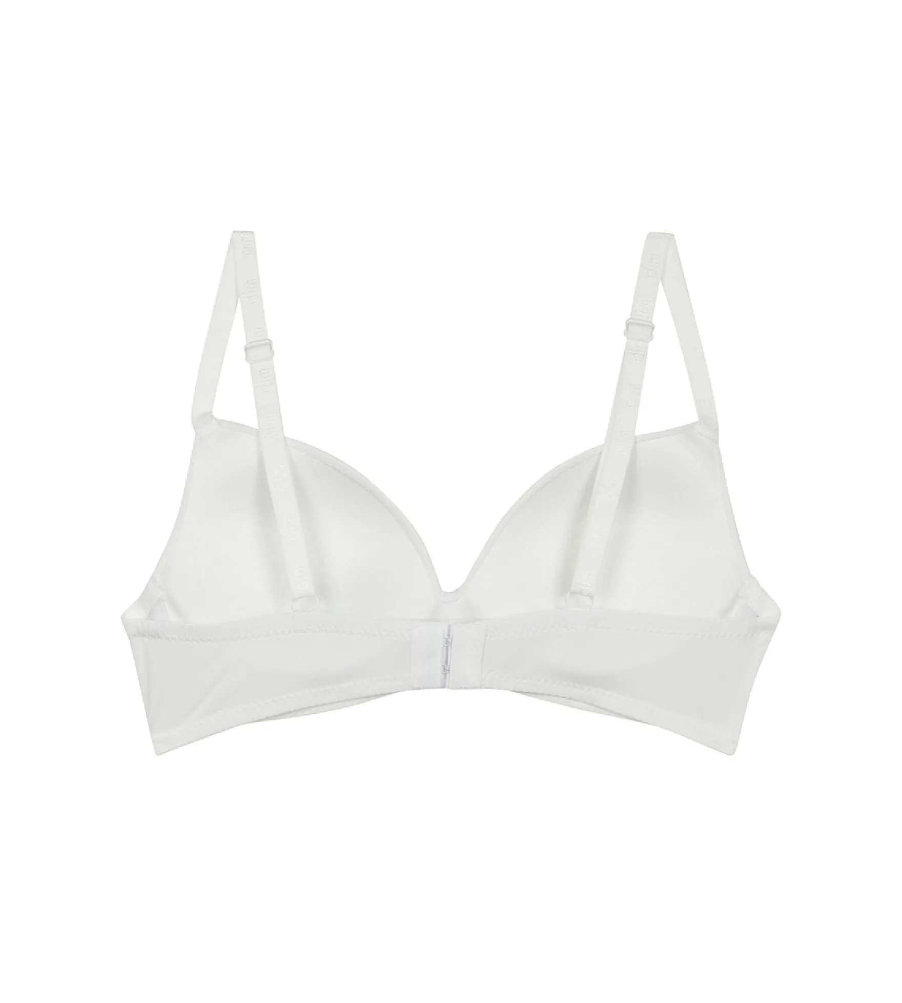 Soutien-gorge triangle Blanc à coques pour fille Dim Invisible