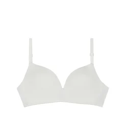 Soutien-gorge triangle Blanc à coques pour fille Dim Invisible