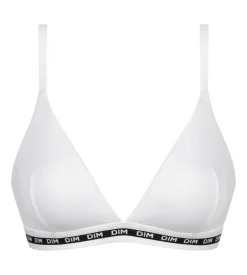 Soutien-gorge triangle femme sans armature Blanc Dim Icons