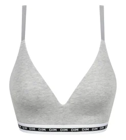 Soutien-gorge triangle paddé Gris Chiné Dim Icons