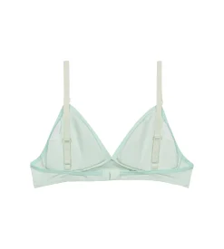 Soutien-gorge triangle sans armature en coton bio Bleu Pastel Skin Care