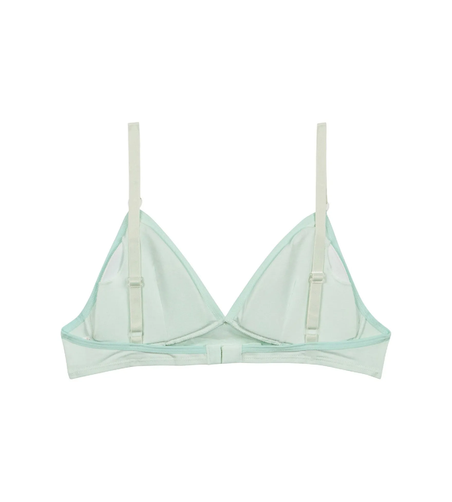 Soutien-gorge triangle sans armature en coton bio Bleu Pastel Skin Care