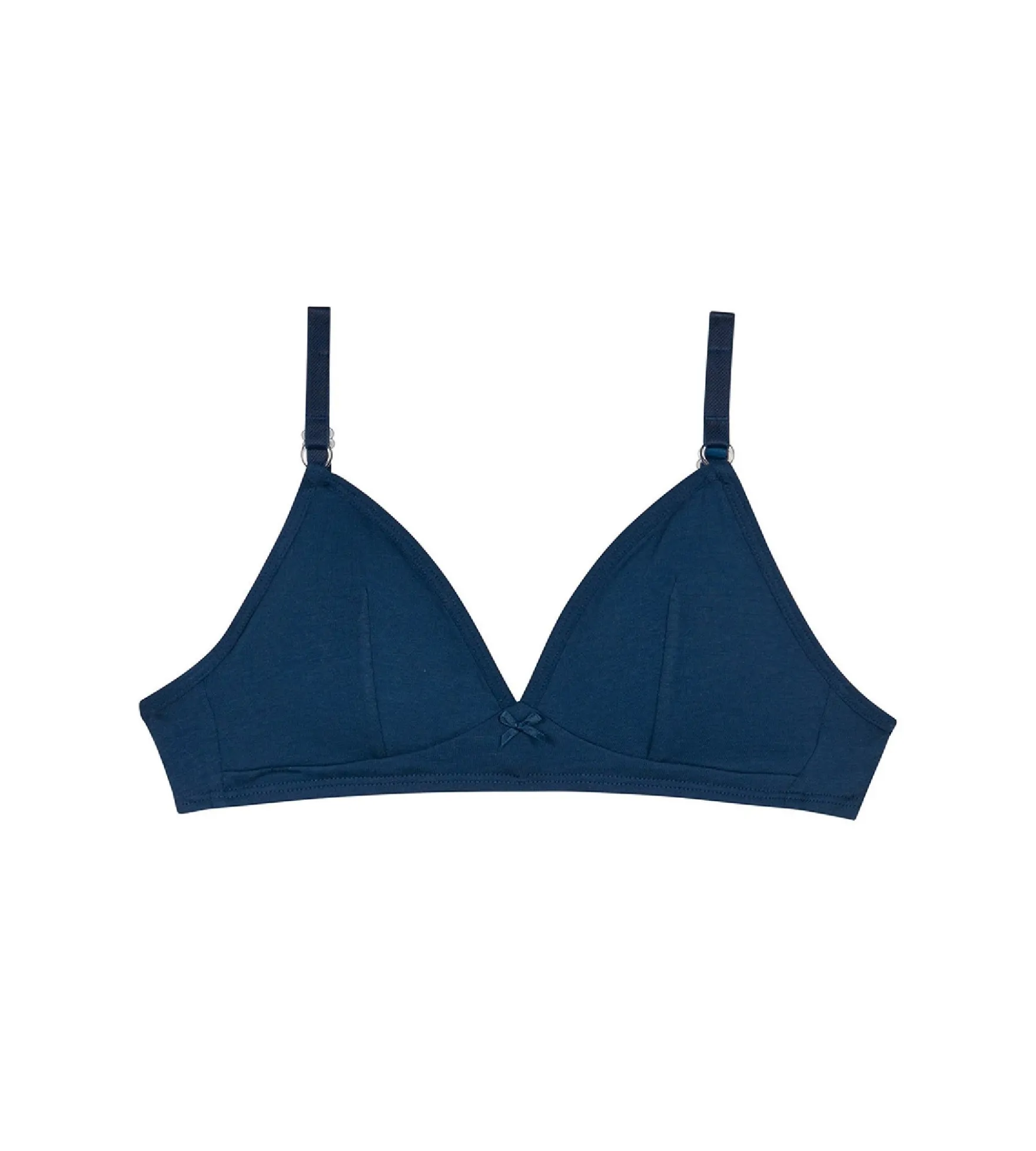 Soutien-gorge triangle sans armature en coton bio Bleu Marin Skin Care