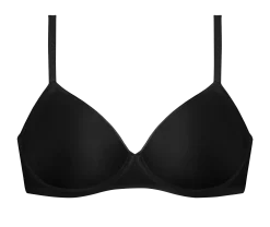 Soutien-gorge triangle sans armature en microfibre Noir Dim Invisible
