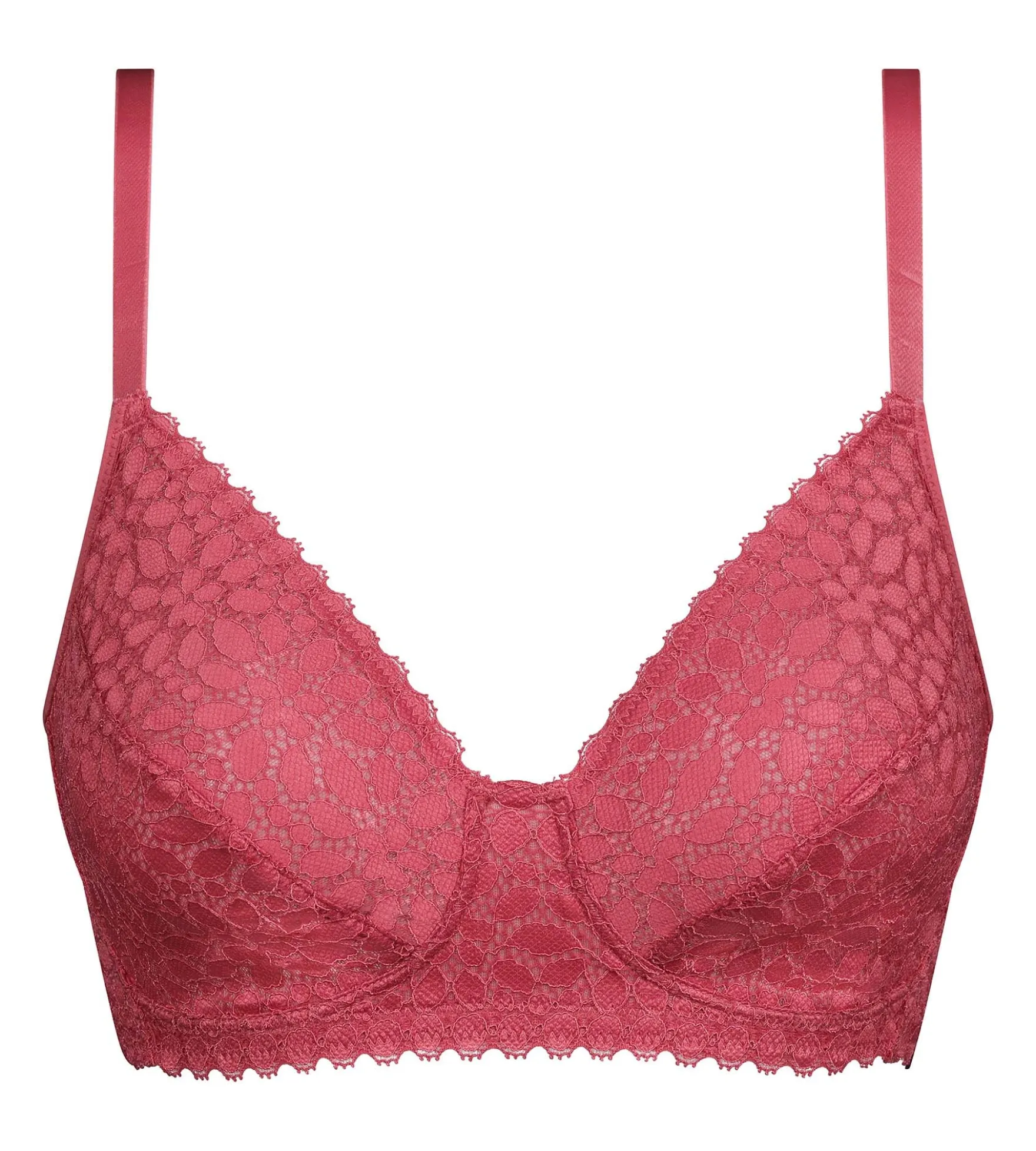 Soutien-gorge triangle sans armature dentelle florale Rose Daily Dentelle