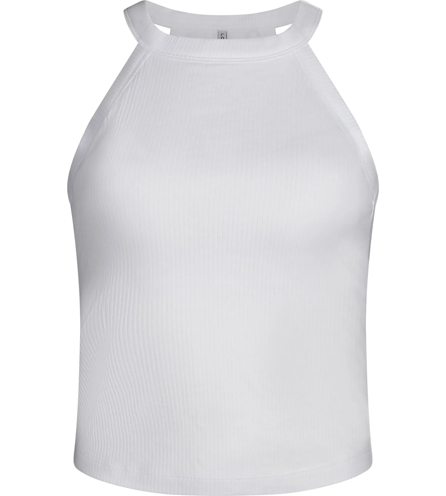 Top femme col américain brassière intégrée Blanc Dim Summer