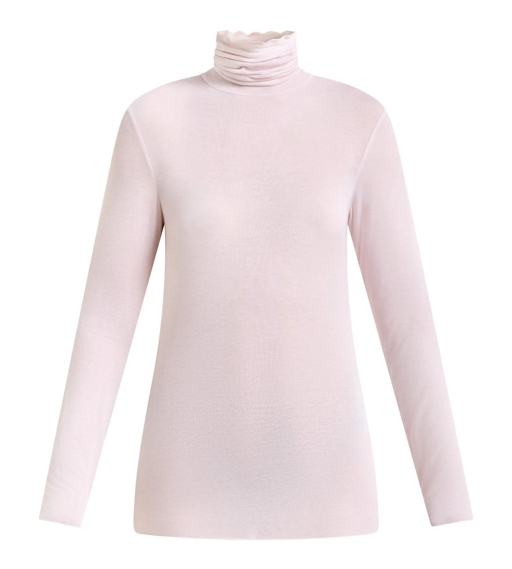 T-shirt col rond rose doux Thermal Light
