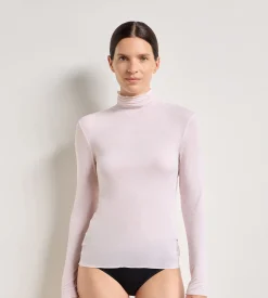 T-shirt col rond rose doux Thermal Light