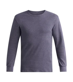 T-shirt homme en coton gris bleuté Dim Thermal