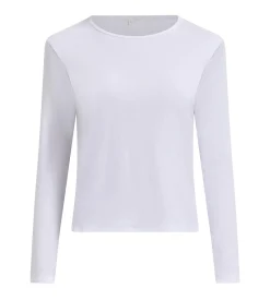 T-Shirt manches longues coton gratté blanc Thermal
