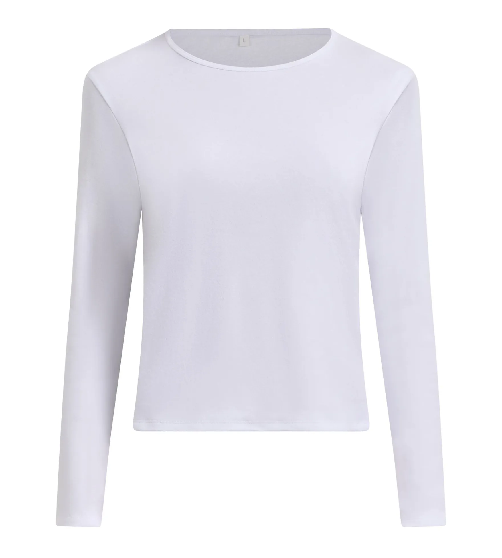 T-Shirt manches longues coton gratté blanc Thermal